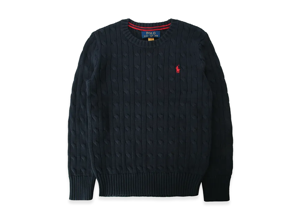 Polo Ralph Lauren Kids Polo Pony Cable-Knit Jumper "Blue"
