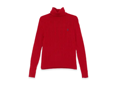 Polo Ralph Lauren Women's Wool Blend Sweater "Red"