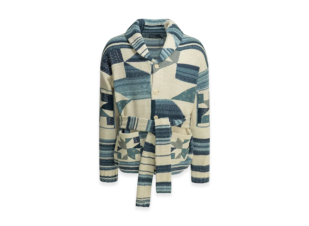 Polo Ralph Lauren Woven Knit Cardigan "Multi"