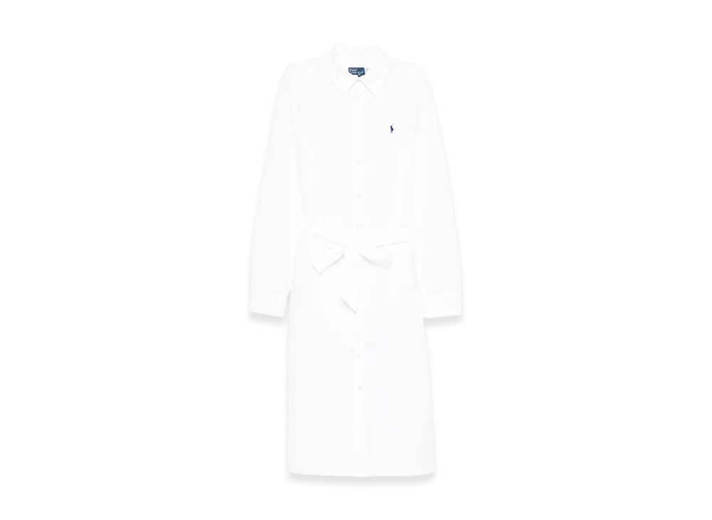 Polo Ralph Lauren Women's Woven-Shirt Dress-Dresses "White"