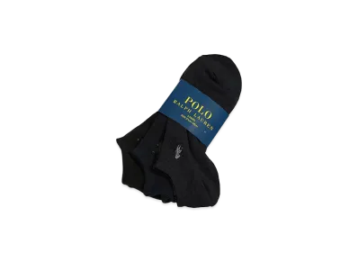 Polo Ralph Lauren One-Point Logo Ankle Socks 3-Pack "Black"