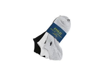 Polo Ralph Lauren One-Point Logo Ankle Socks 3-Pack "3 Colors (Pattern B)"