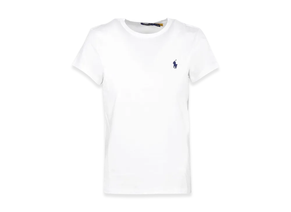Polo Ralph Lauren Women's Logo One-Point Crewneck Cotton Short Sleeve T-Shirt "White"