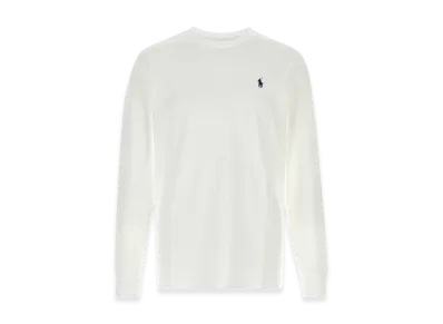 Polo Ralph Lauren Crewneck Cotton Long Sleeve T-Shirt "White"
