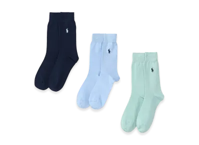 Polo Ralph Lauren Cotton Blend Trouser Socks 3 Pack "Multicolor"