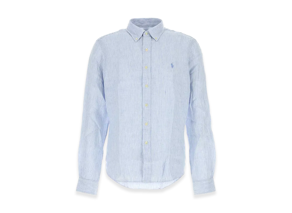 Polo Ralph Lauren Embroidered Linen Shirt "Blue"