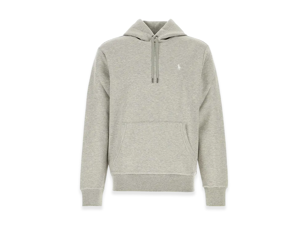 Polo Ralph Lauren Melange Cotton Blend Hoodie "Gray"