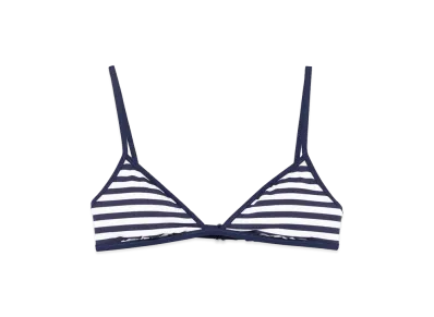 Polo Ralph Lauren Women's And Striped Bikini Top "White/Navy"