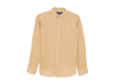Polo Ralph Lauren Custom Fit Linen Shirt "Beige"