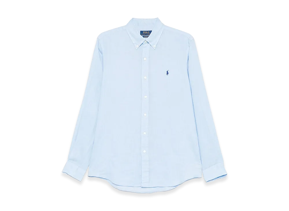 Polo Ralph Lauren Custom Fit Linen Shirt "Light Blue"