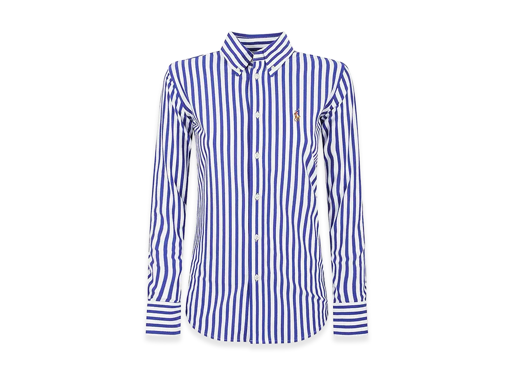 Polo Ralph Lauren Women's Button Front Shirt "Blue/White"