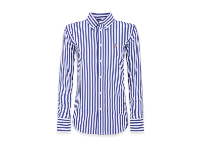 Polo Ralph Lauren Women's Button Front Shirt "Blue/White"