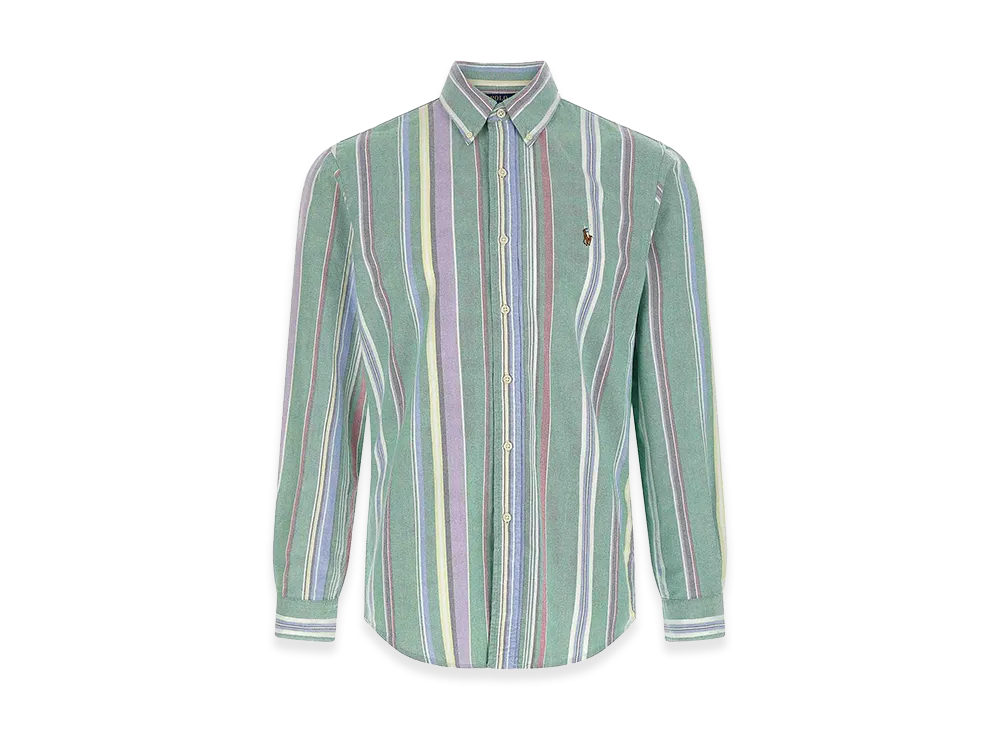 Polo Ralph Lauren Oxford Striped Shirt "Green/Multicolor"
