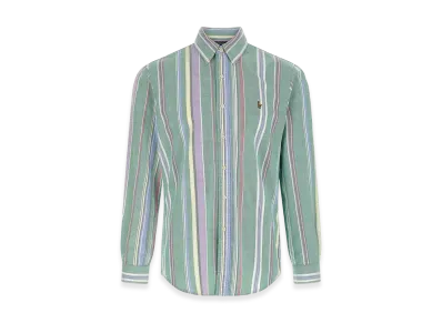 Polo Ralph Lauren Oxford Striped Shirt "Green/Multicolor"