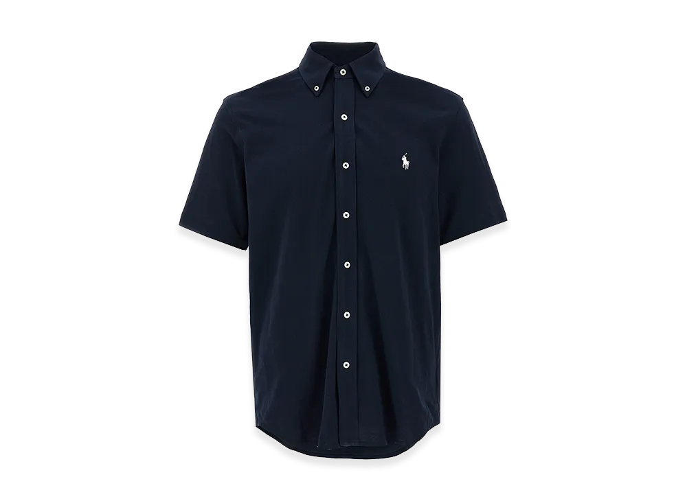 Polo Ralph Lauren Pique Short Sleeve Shirt "Navy Blue"