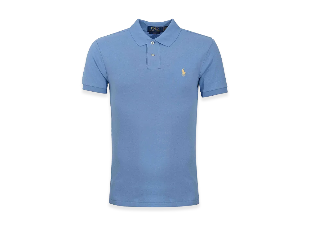 Polo Ralph Lauren Two-Button Cotton Polo Shirt With Logo "Blue"