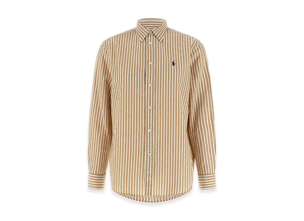Polo Ralph Lauren Women's Cotton And Linen Shirt "Beige"