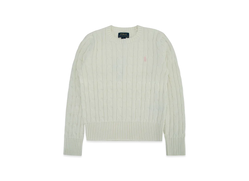 Polo Ralph Lauren Kids Cable Knit Sweater "White"