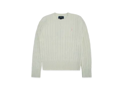 Polo Ralph Lauren Kids Cable Knit Sweater "White"