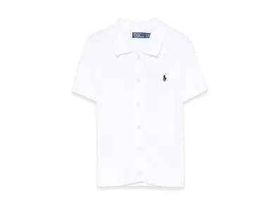Polo Ralph Lauren Women's Cotton Cardigan With Contrast "White"