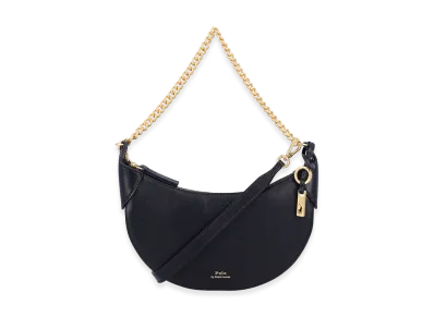 Polo Ralph Lauren Women's Leather Shoulder Bag "Black"
