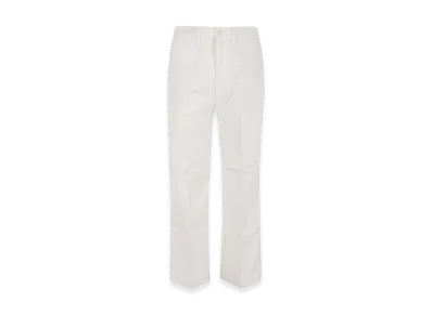 Polo Ralph Lauren Women's Cotton Straight Leg Trousers "White"