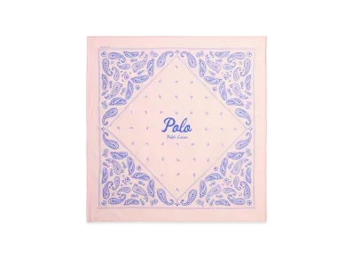 Polo Ralph Lauren Women's Bandana Cashmere Pattern "Pink"