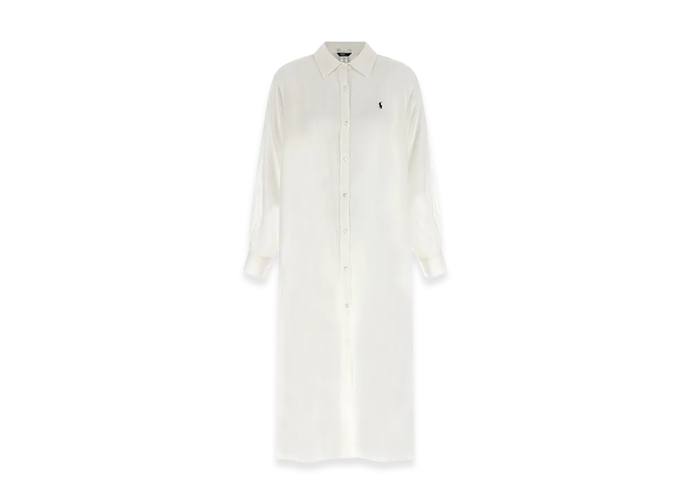 Polo Ralph Lauren Women's Maxi Boyfriend Shirt Dress "White"