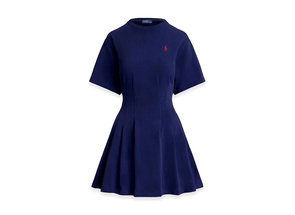 Polo Ralph Lauren Women's Shaped Cotton Jersey T-Shirt Dress "Navy Blue"