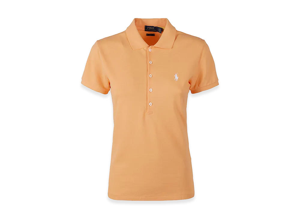 Polo Ralph Lauren Women's Stretched Cotton Polo "Orange"