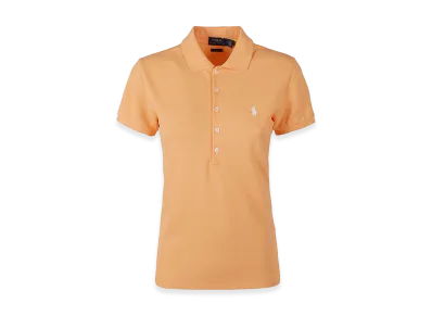 Polo Ralph Lauren Women's Stretched Cotton Polo "Orange"
