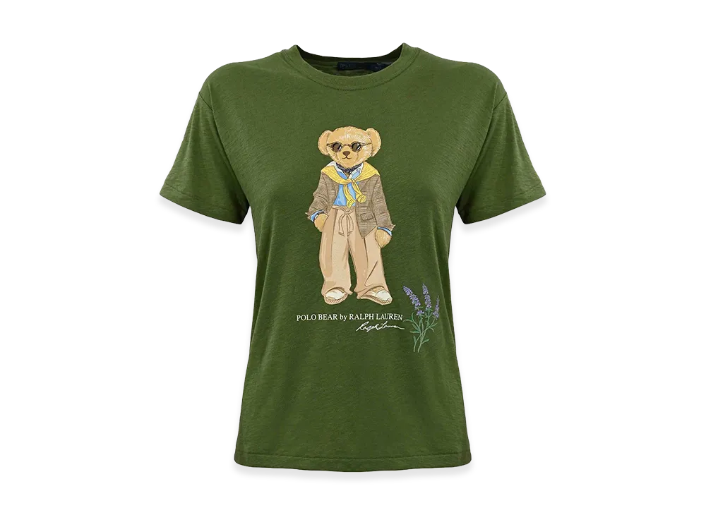 Polo Ralph Lauren Women's T-Shirt With Polo Bear Print "Green"