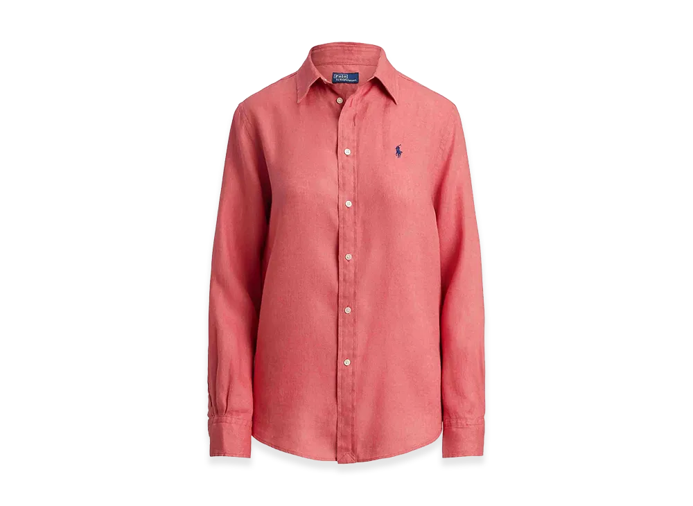 Polo Ralph Lauren Women's Button Front Shirt "Dark Red"