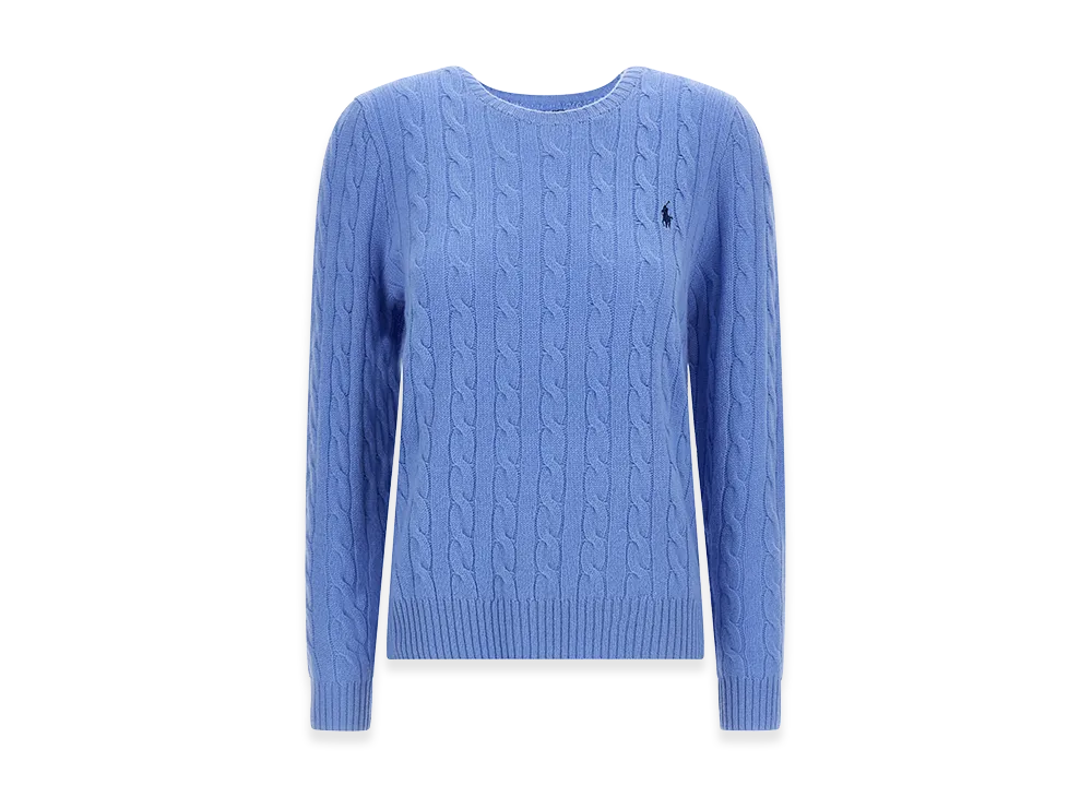 Polo Ralph Lauren Women's Cable Wool And Cashmere Crewneck Jumper "Blue"