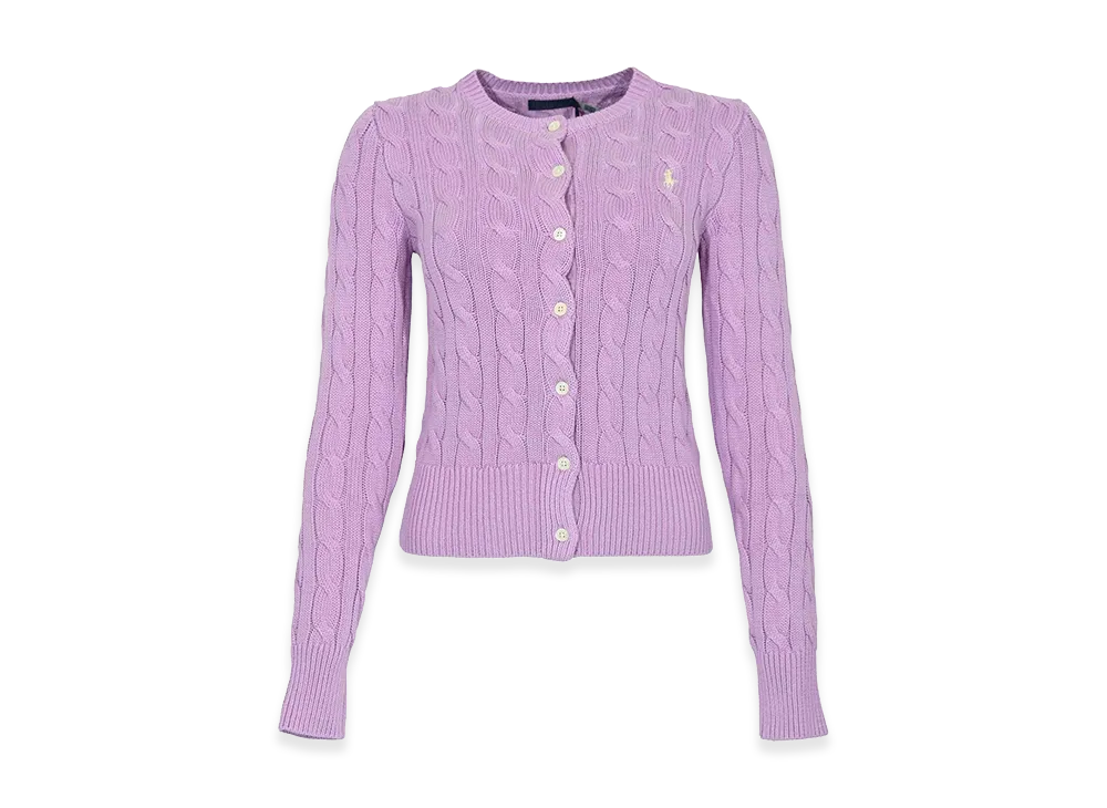 Polo Ralph Lauren Women's Cable-Knit Sweater "Purple"