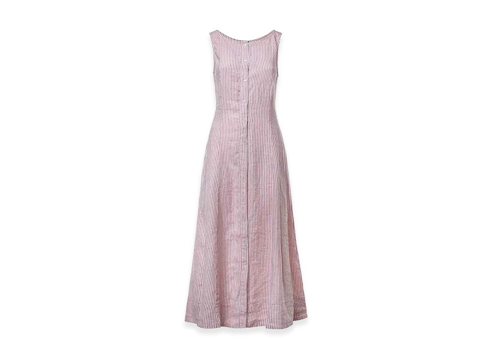 Polo Ralph Lauren Women's Striped Linen Dress "Light Beige"