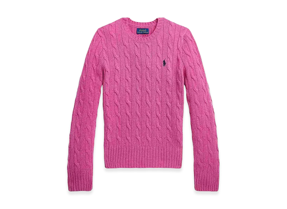 Polo Ralph Lauren Kids Cable Cn Sweater Pullover "Pink"