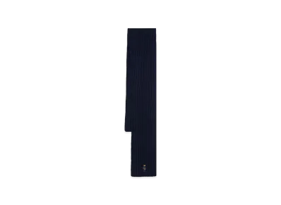 Polo Ralph Lauren Women's Polo Bear Wide Ribber Scarf "Dark Blue"