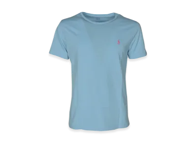 Polo Ralph Lauren Contrasting Logo T-Shirt In "Light Blue"