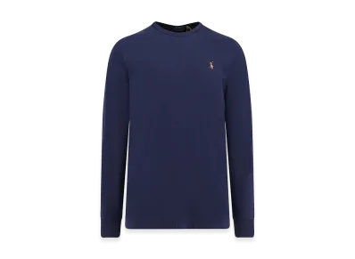 Polo Ralph Lauren Cotton T-Shirt With Iconic Embroidery "Dark Blue"
