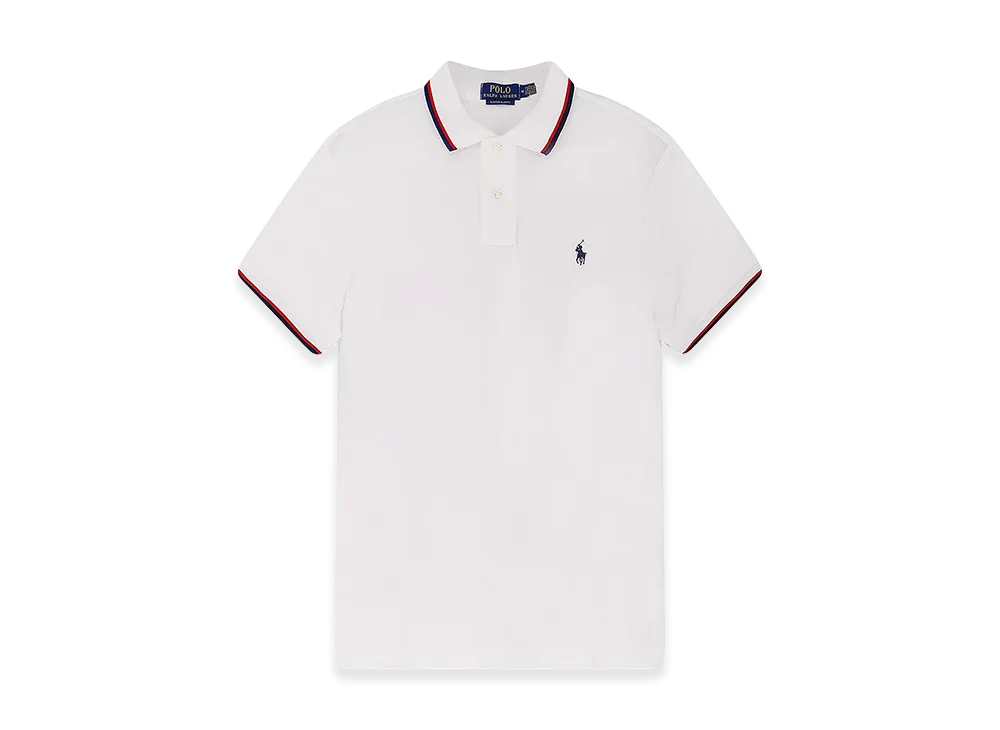Polo Ralph Lauren Cotton Polo Shirt With Contrasting Profiles "White"