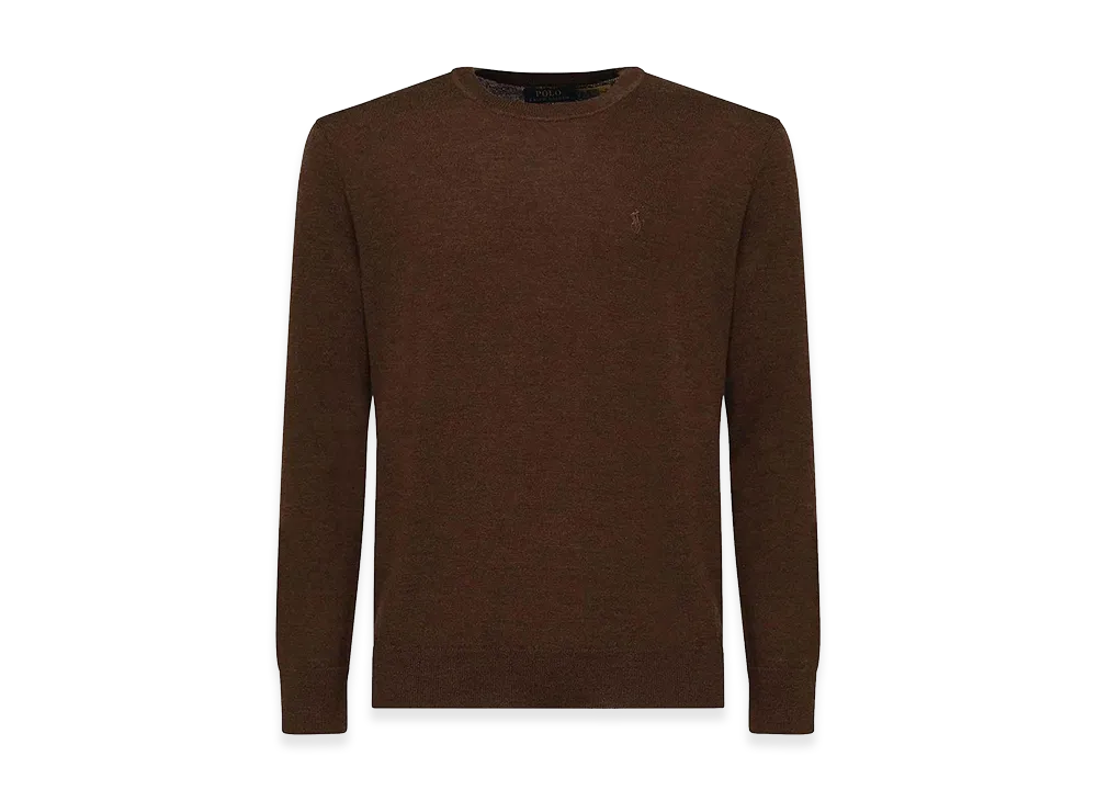 Polo Ralph Lauren Wool Sweater With Logo "Brown"