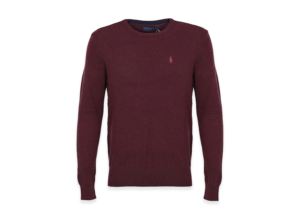 Polo Ralph Lauren Wool Sweater With Logo "Dark Red"
