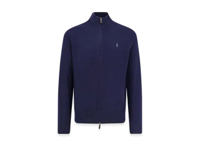 Polo Ralph Lauren Cardigan In Lana "Dark Blue"