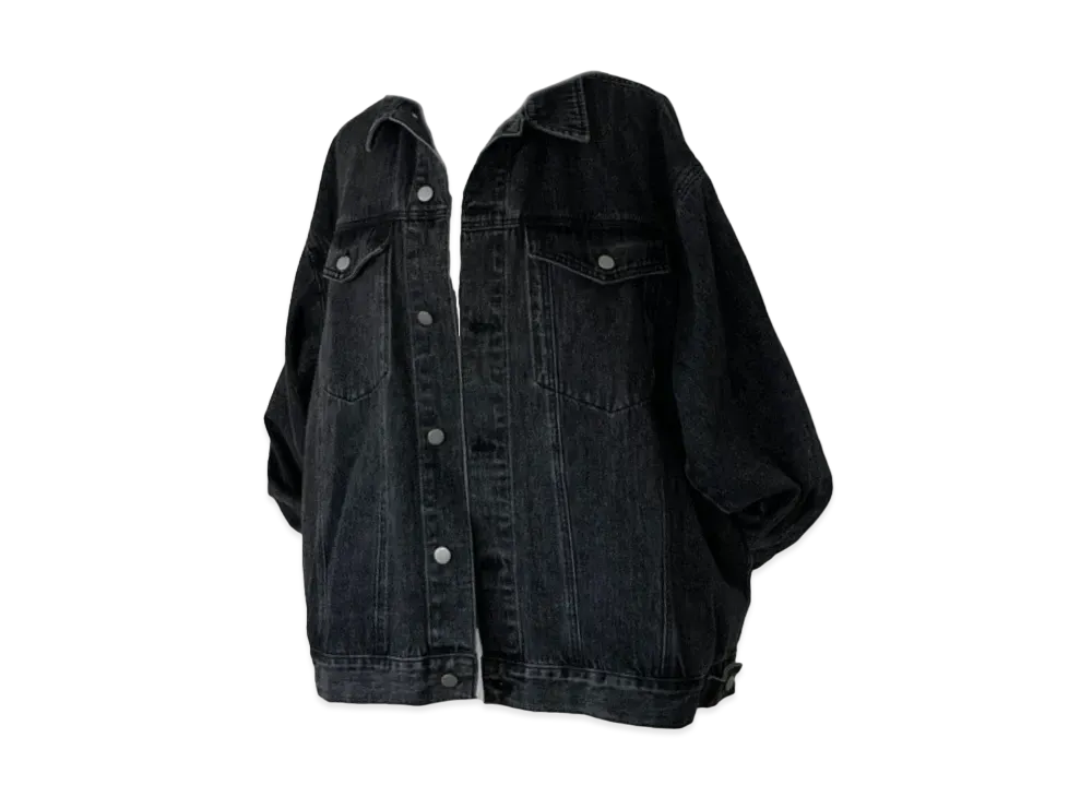 properson Perfect Silhouette Buddy Denim Jacket "Black"