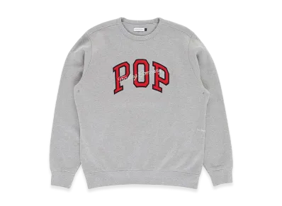 POP TRADING COMPANY Desi Arch Crewneck Sweat "Gray"