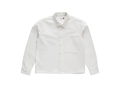 POP TRADING COMPANY Button Overshirt "White"
