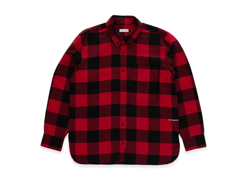 POP TRADING COMPANY Checked BD Shirt "Red"