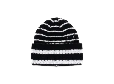 POP TRADING COMPANY Striped Beanie "Black"
