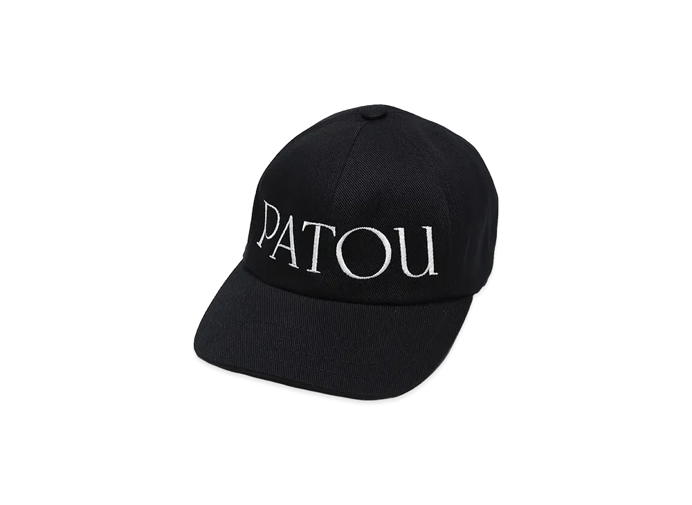 PATOU Women's Logo Embroidery Cotton Baseball Cap "Black"